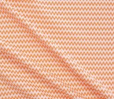 Orange jacquard zig-zag