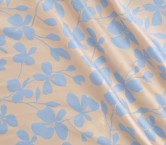 Mikado jacquard floral  nude lavanda