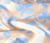 Mikado jacquard floral  nude lavanda