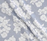 Blue rustic floral  jacquard