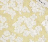 Yellow rustic floral  jacquard