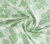 Green rustic floral  jacquard