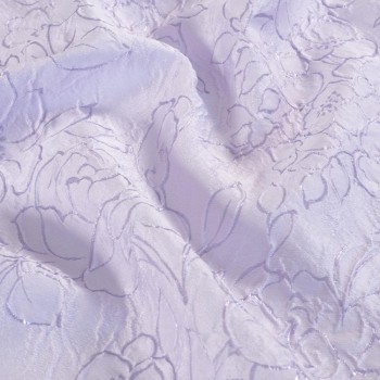 Lilac jacquard floral