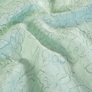 Jacquard floral agua