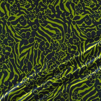 Green navy jacquard
