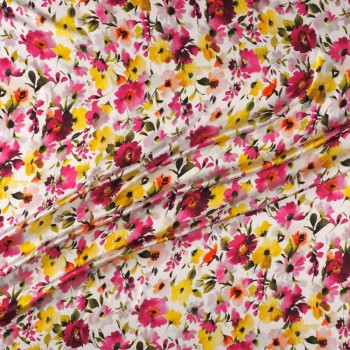 Fuchsia floral print