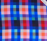 Fuchsia blue pixel print