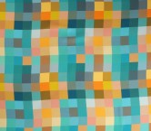 Turquoise pixel print